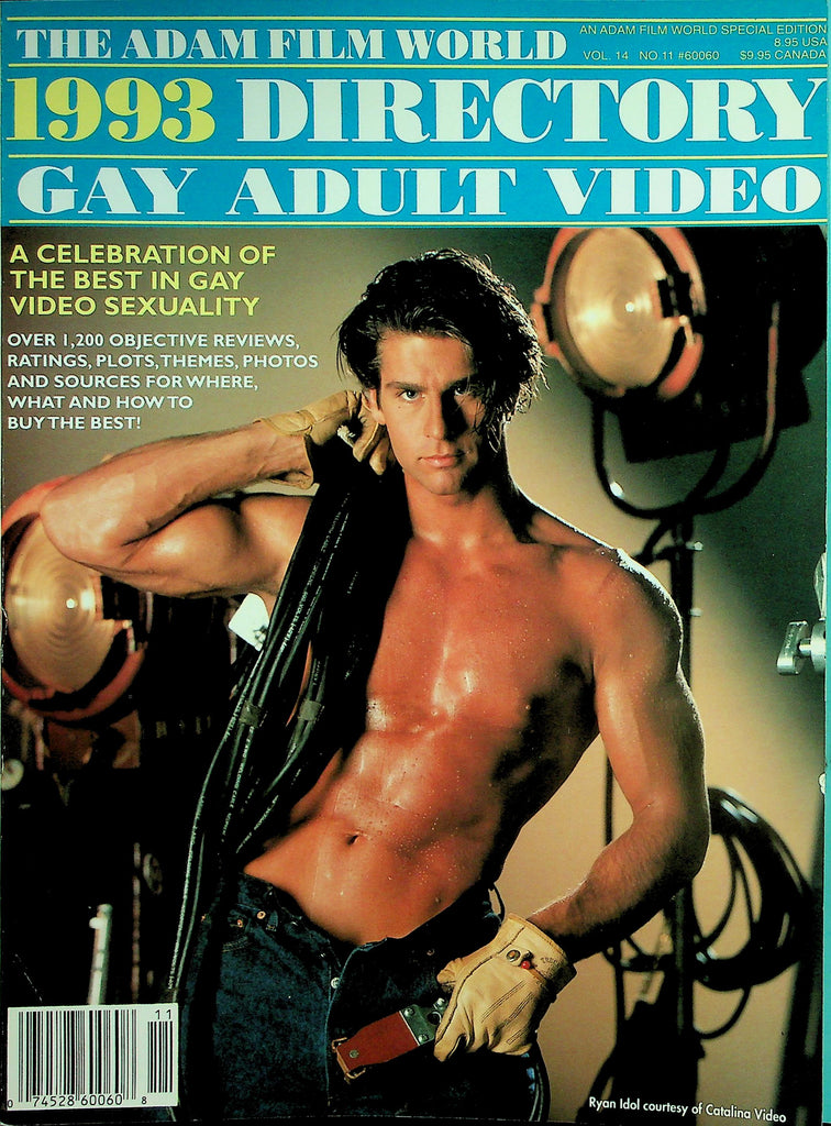 The Adam Film World 1993 Directory Gay Adult Video Magazine  Cover Guy Ryan Idol vol.14 #11    041126lmp