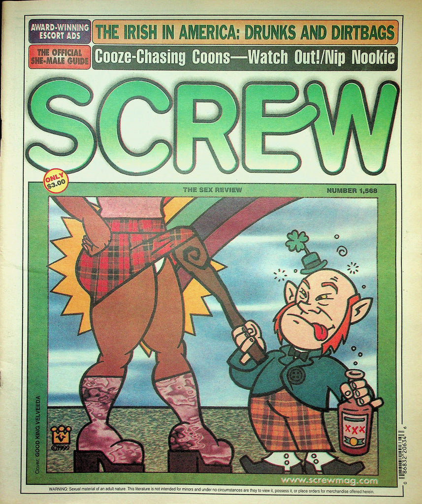 Screw Newspaper   The Irish In America / Nip Nookie  #1568  March 22, 1999   010526lmp