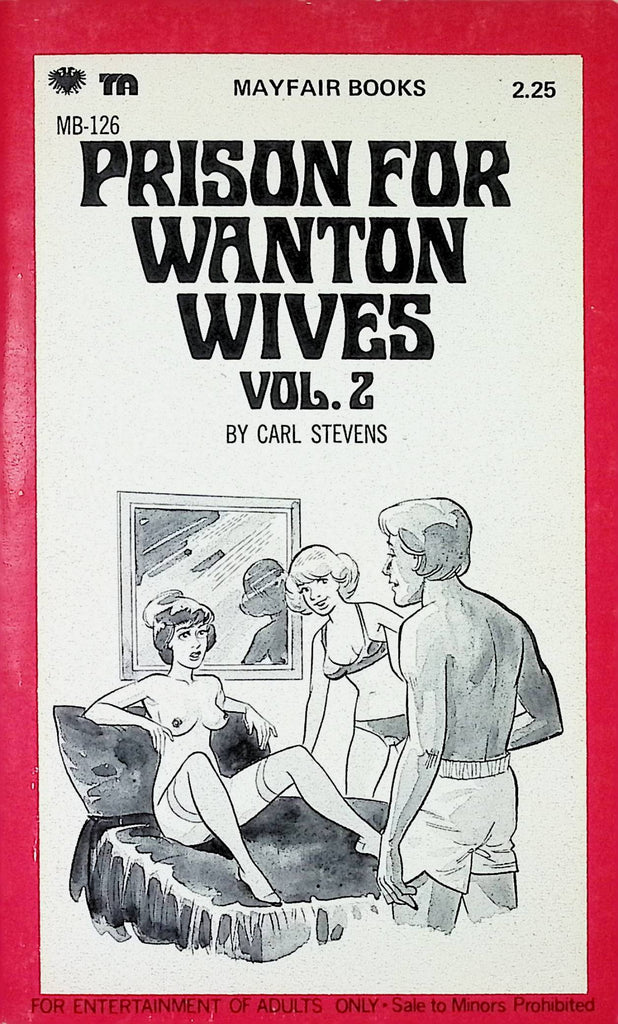 Prison for Wanton Wives Vol 2 Carl Stevens Mayfair Books MB-126 1975 Adult Paperback Novel -112024AMP