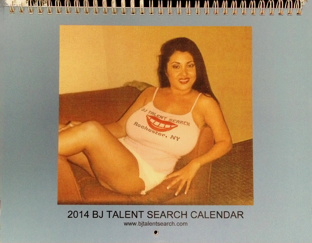 Richelle Ryan Autographed on January Month BJ Talent Search 2014 Different Models Each Month 9x11" Spiral Calendar w/COA 123025AMP -VERSION 5-