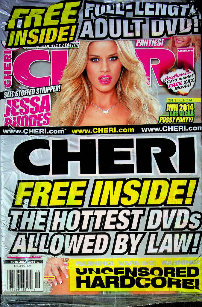 Cheri Magazine Jessa Rhodes July 2014 #216 SEALED W/DVD 090624RP