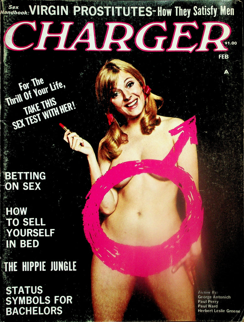Charger Magazine  Betting On Sex / Centerfold Girl Sylvia Rolins  February 1970   111625lm-p