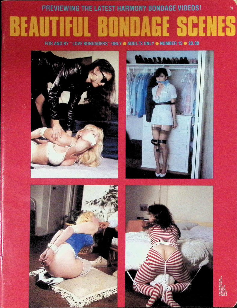 Beautiful Bondage Scenes Magazine #15 1989, Previewing Harmony Bondage Videos, Bondage and S&M  102426LLP