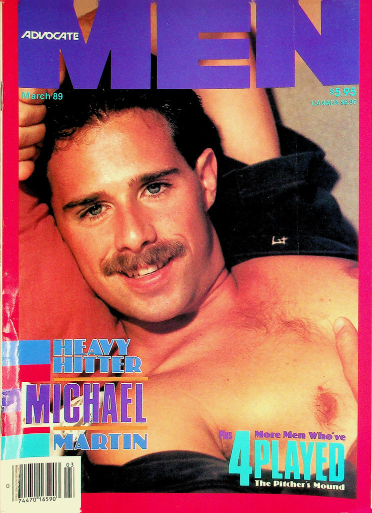 Advocate Men Gay Magazine   Cover Guy Michael Martin   March 1989      021326lmp