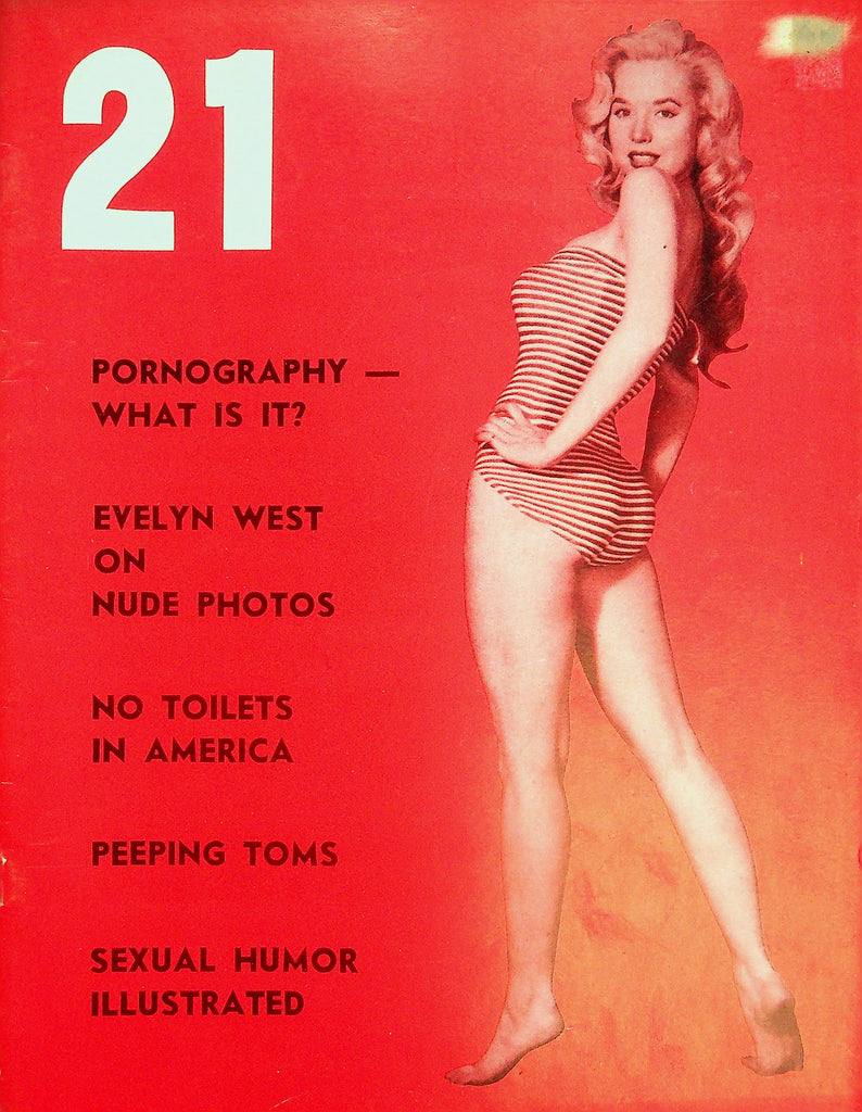 21 Vintage Magazine  Pornography - What Is It? /  Centerfold Evelyn West  #1  1955   060326lmp-GSC