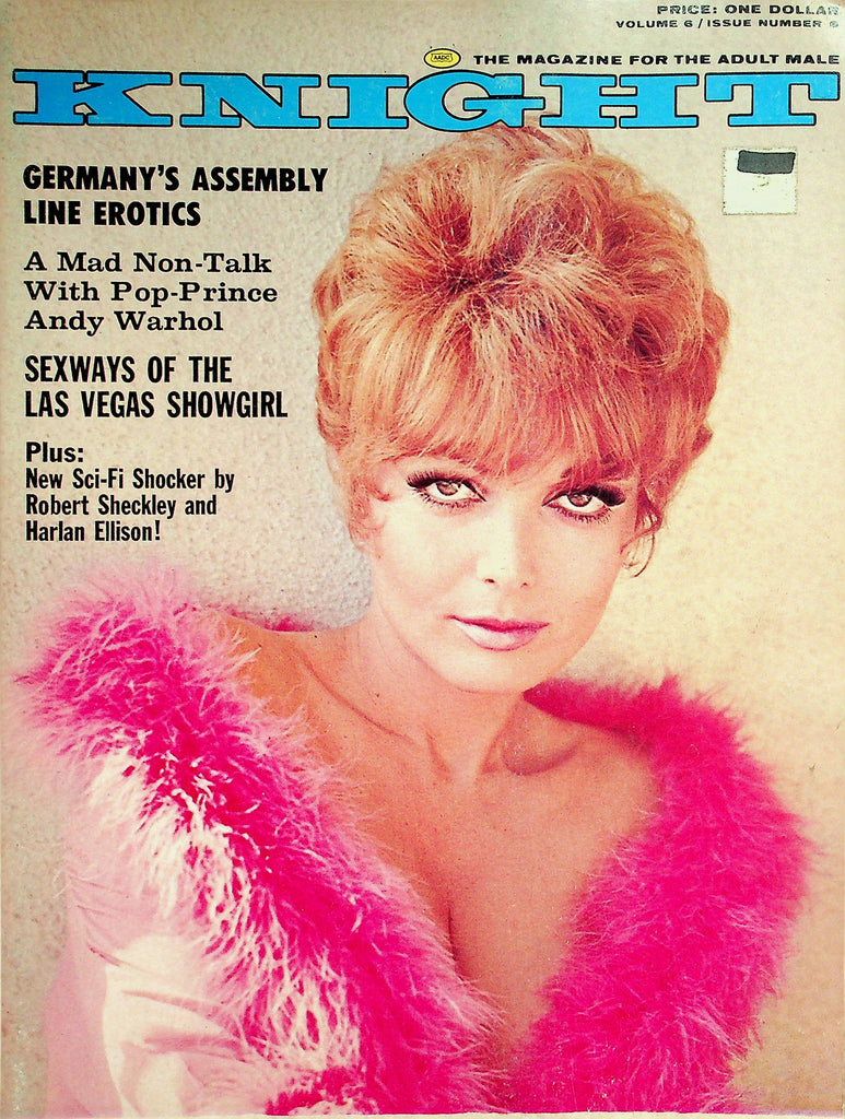 Knight Magazine  Covergirl Lisa Seagram / Sexways Of The Las Vegas Showgirl / Andy Warhol   vol.6 #6 May 1968    033026lmp
