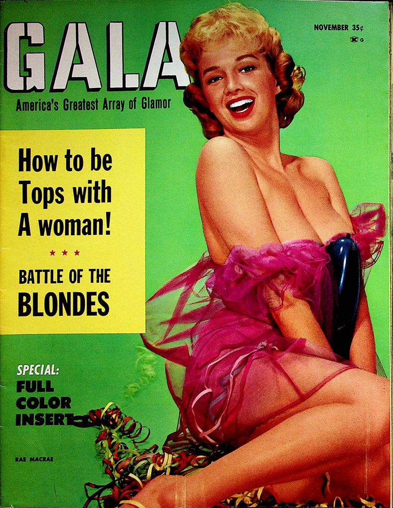Gala Vintage  Magazine   Covergirl Rae Macrae  November 1960 042823lm-p