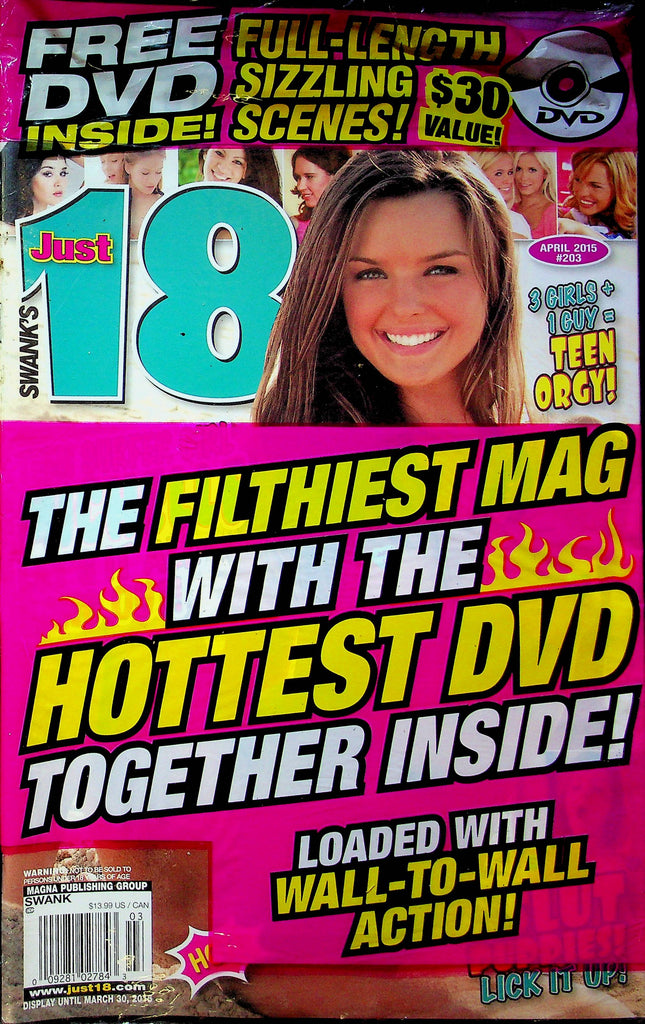 Just 18 Magazine Michelle April 2015 #203 SEALED W/DVD 051623RP