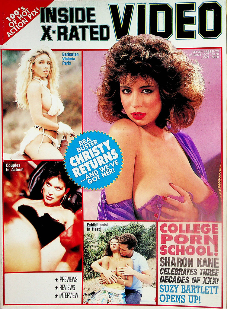 Inside X-Rated Video Magazine Christy Canyon/ Victoria Paris  October 1990    012624lm-p2