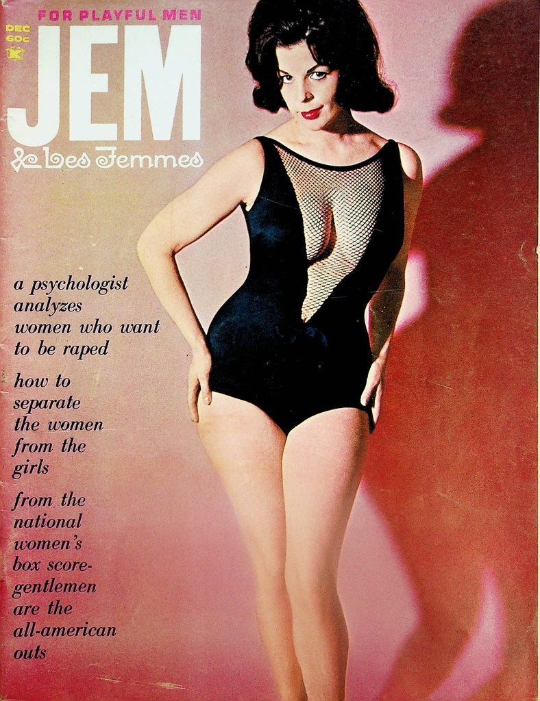 Jem Vintage Magazine  Cover and Centerfold Girl  December 1965    060725lm-p2