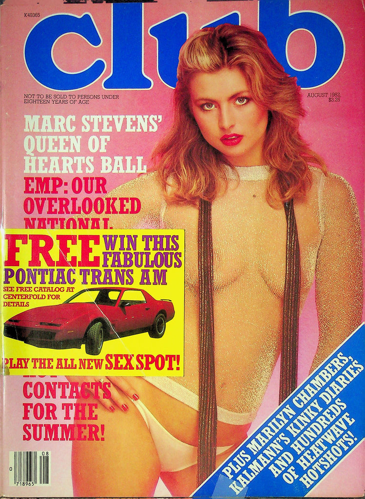 Club Men's Magazine Marc Stevens' August 1982 062524RP