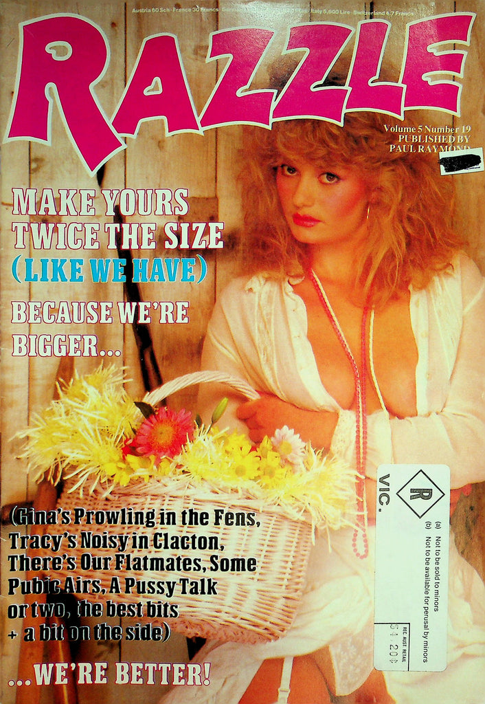 Razzle Magazine  Covergirl Jeri / Debee Ashby  vol.5 #19  1980's    Paul Raymond    031026lmp