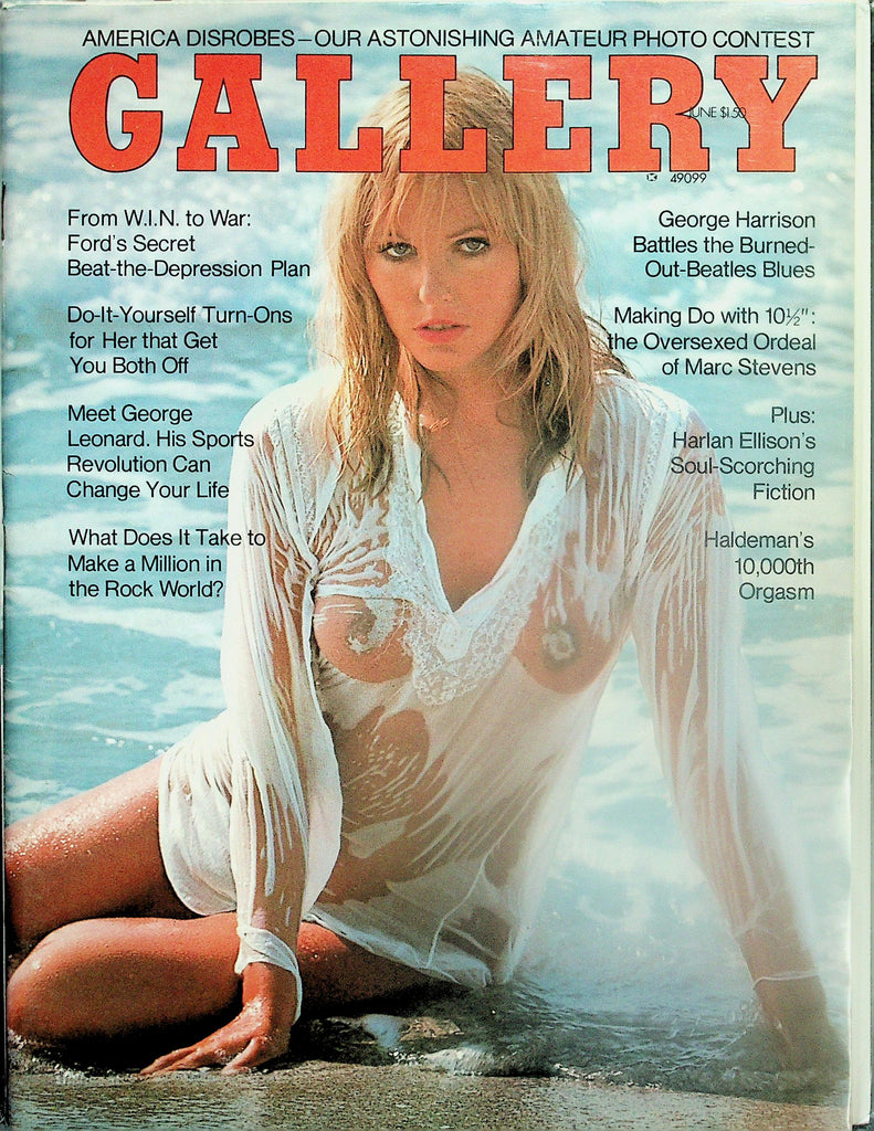 Gallery Magazine Centerfold Lee Ann Reno / George Harrison Beatles  June 1975    111525lm-p