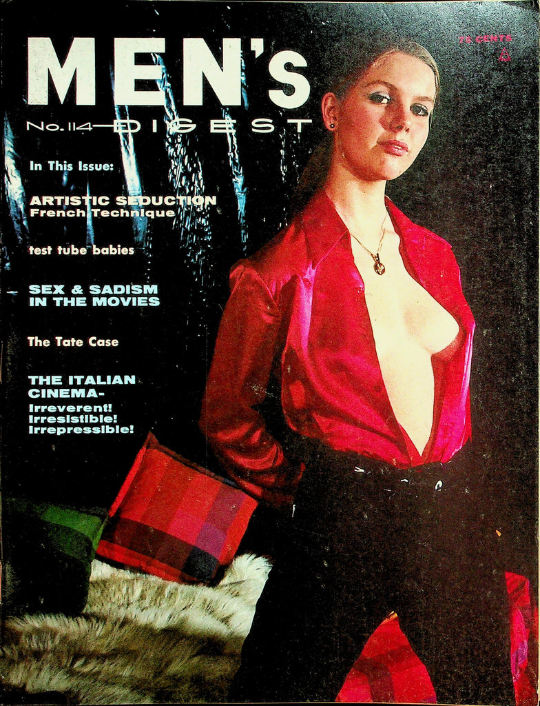 Men's Digest Magazine  Covergirl Monika Erickson / Artistic Seduction French Technique   #114  April 1966 May 1970  040326lmp