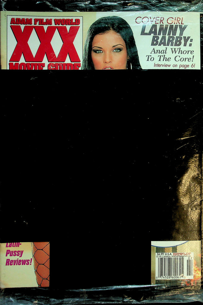 Adam Film World XXX Movie Guide Magazine  Covergirl Lanny Barby  vol.18 #7   New/Sealed      042826lmp2