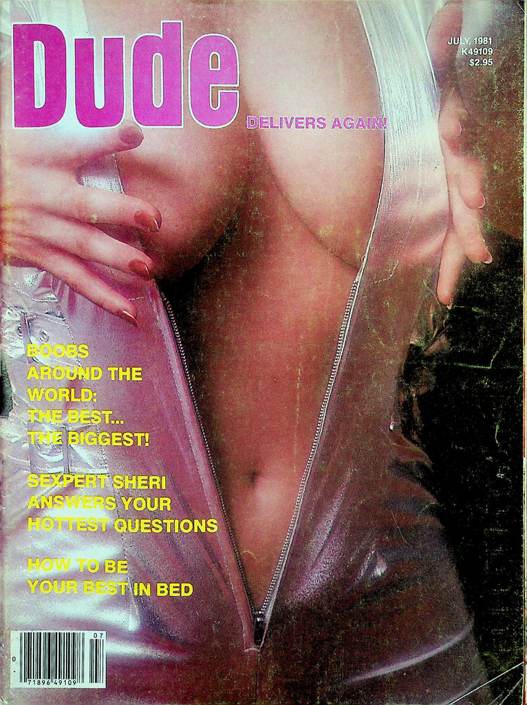 Dude Magazine  Centerfold Girl Robin / Boobs Around The World  July 1981     122925lmp