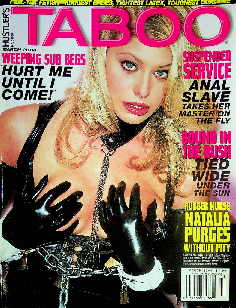 Hustler's Taboo BDSM Magazine Tied Wide Under The Sun March 2004 032224RP
