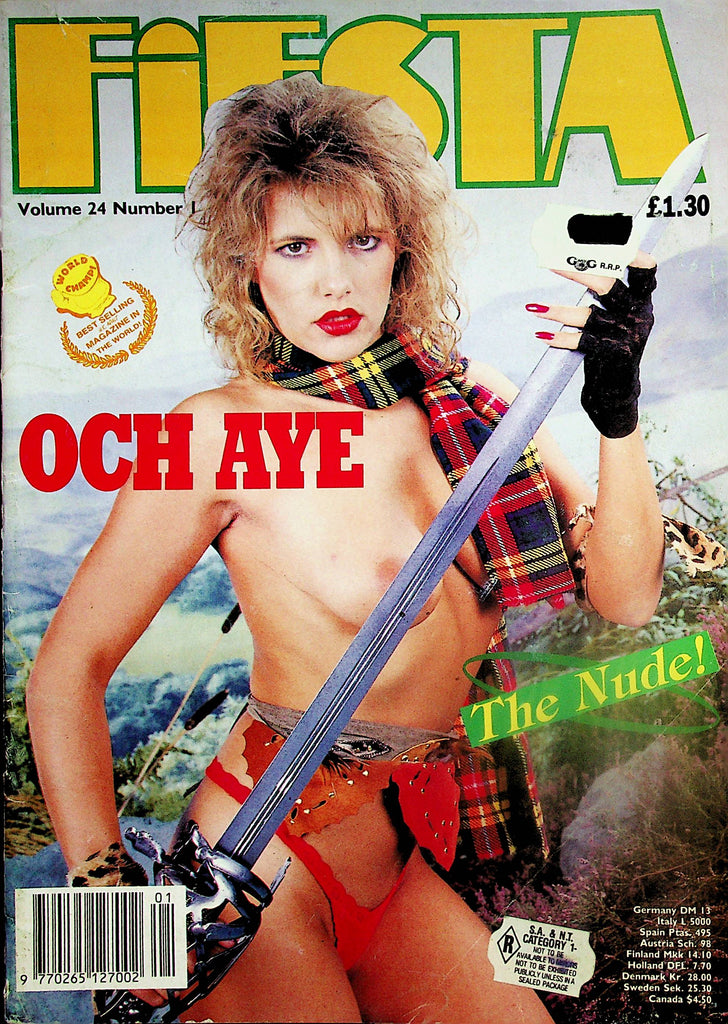 Fiesta Magazine   Cover and Centerfold Girl Robbie  vol.24 #1  1989  052324lm-p