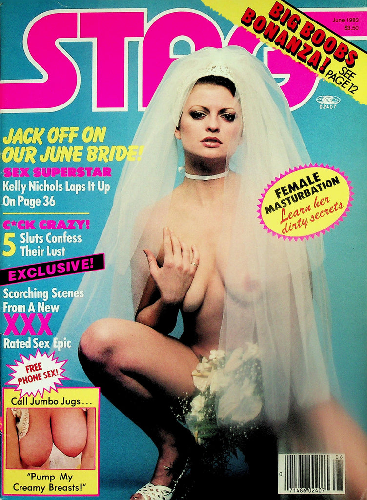 Stag Magazine   Cover Bride Kelly Nichols / Tish Ambrose  June 1983  110525lm-p
