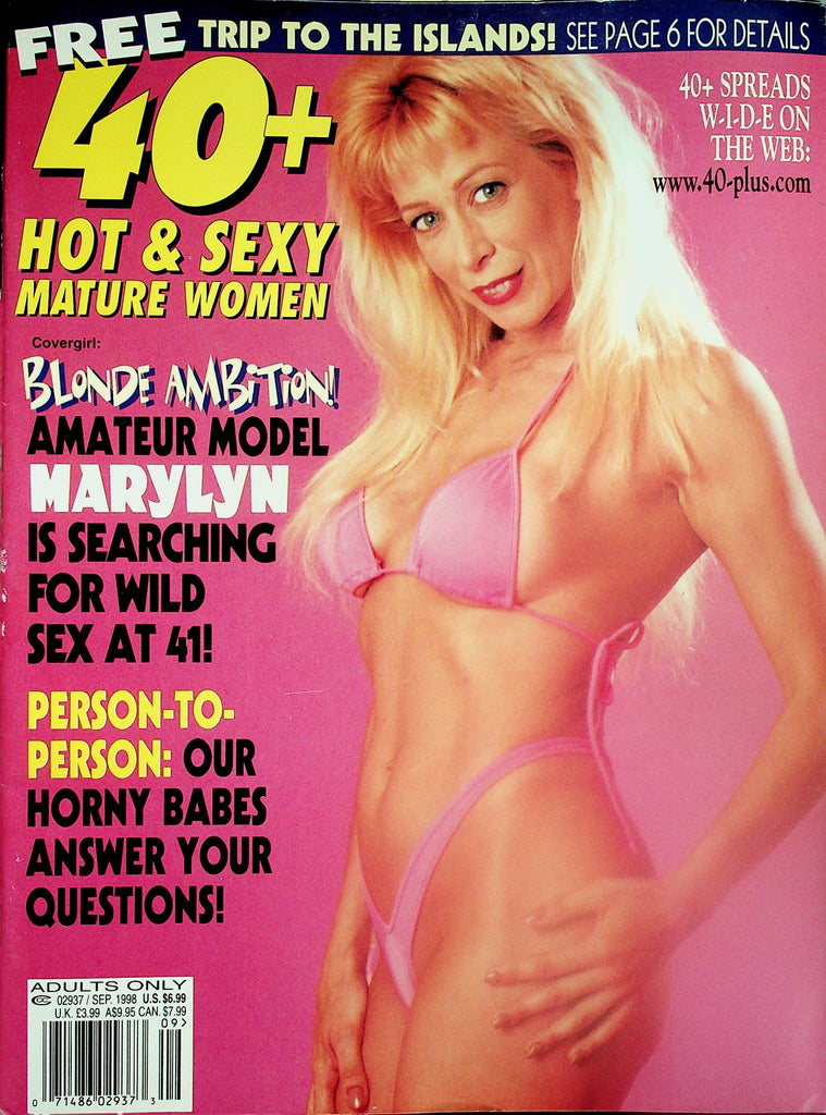 40+ Hot & Sexy Mature Women Magazine  Covergirl Marylyn  September 1998        103125lm-p
