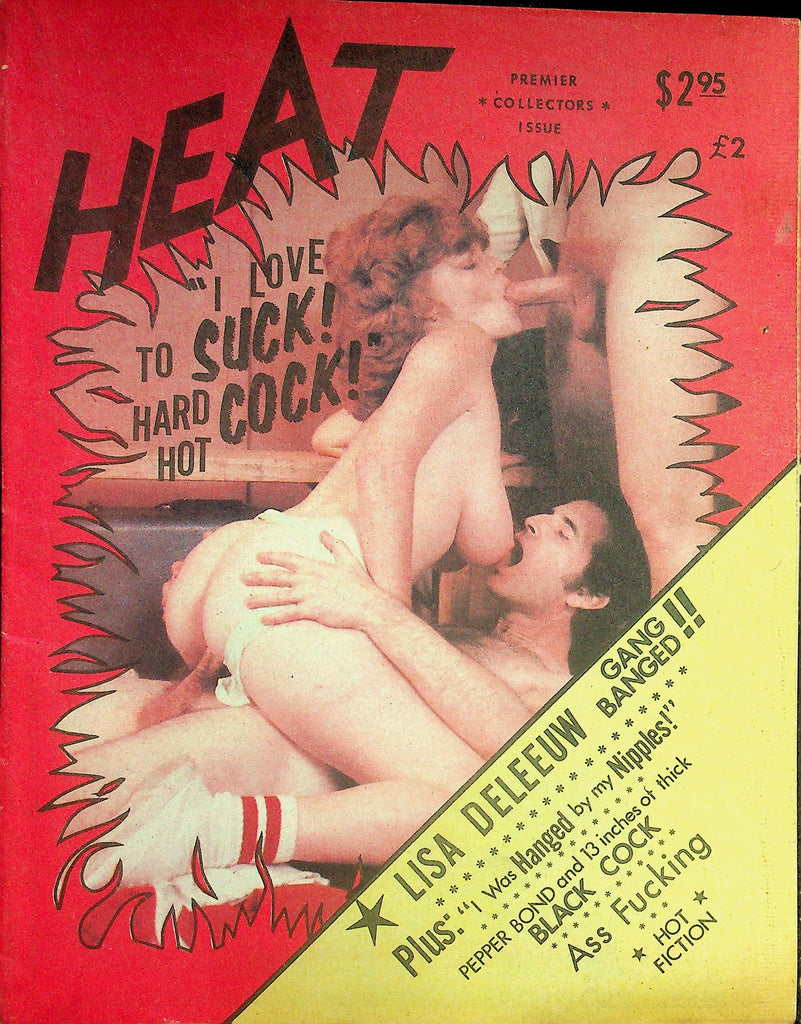 Heat Adult Newspaper Magazine  Lisa De Leeuw Gang Banged!  Premier Collector Edition  1970's   082526lmp-GSC