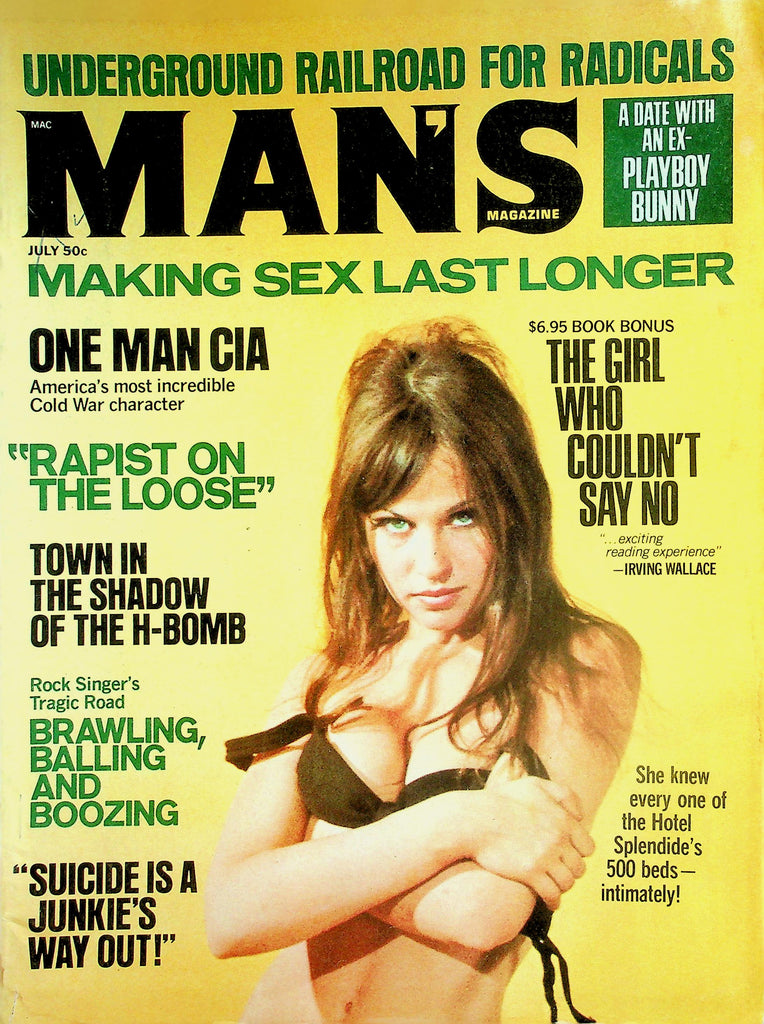 Man's Magazine  Making Sex Last Longer / The Girl Who Couldn't Say No  July 1971     022326lmp