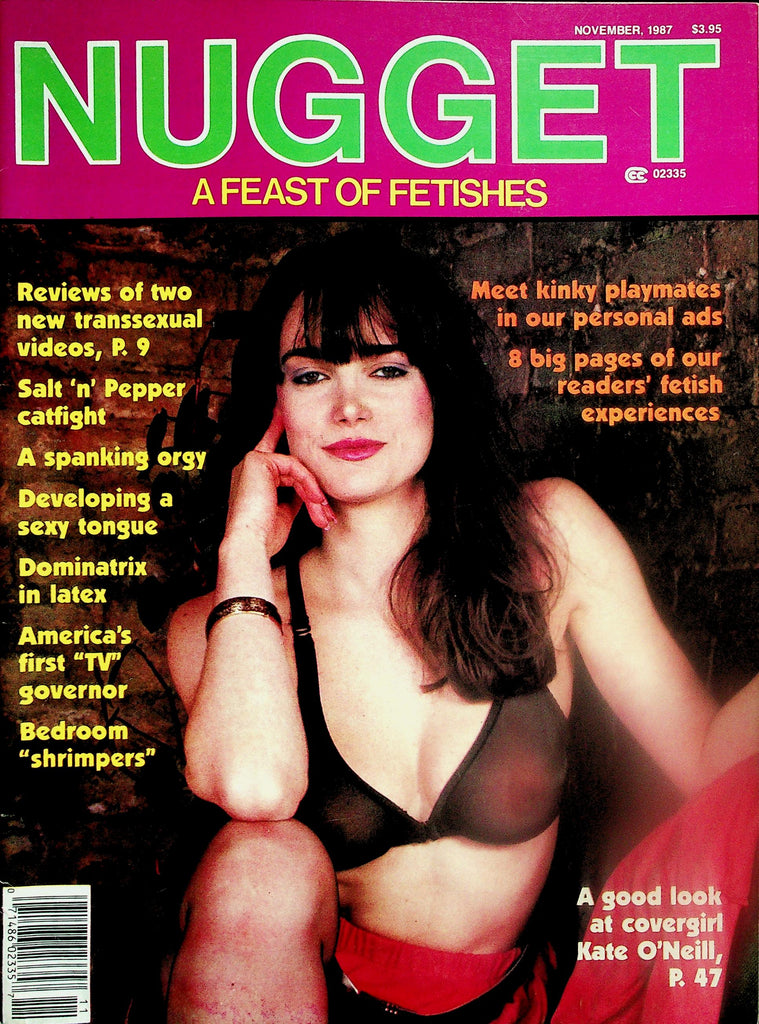 Nugget A Feast Of Fetishes Magazine  Covergirl Kate / A Spanking Orgy  November 1987     111625lm-p