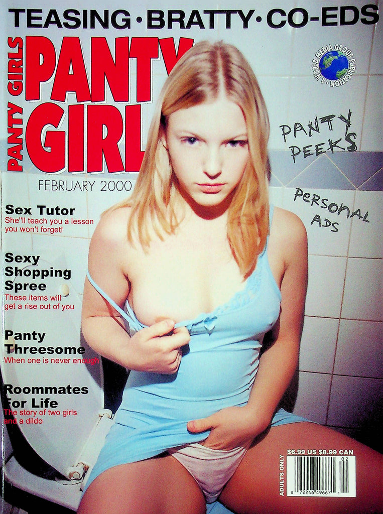 Panty Girls Magazine Sex Tutor & Panty Threesome February 2000 022924RP