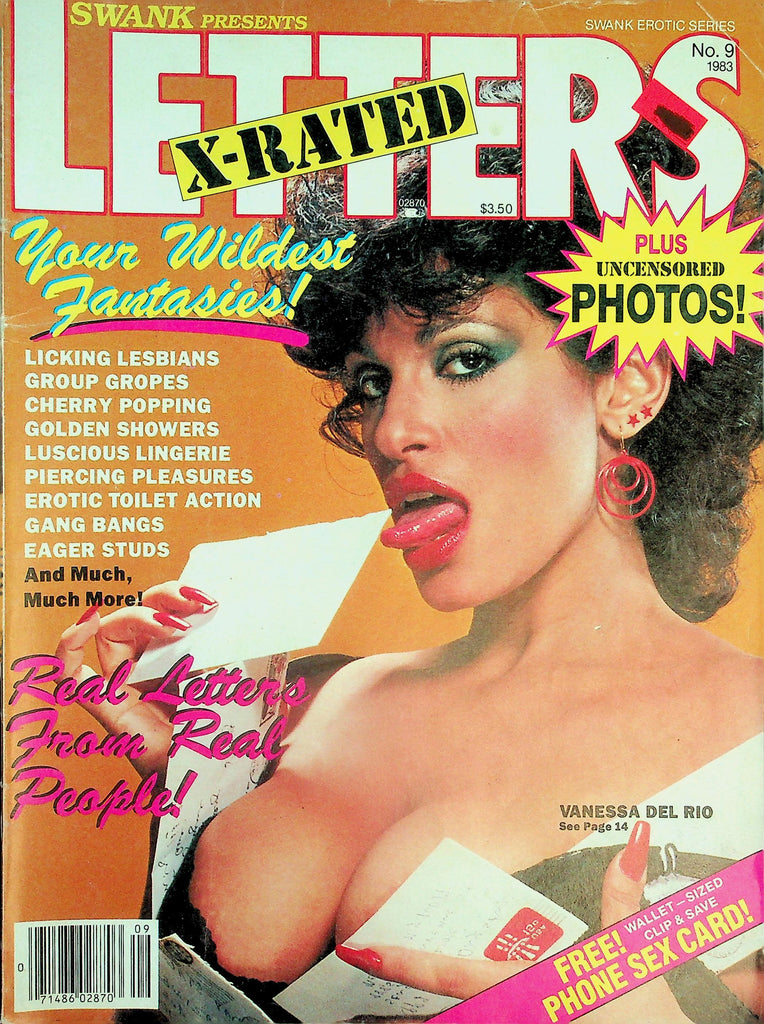 X-Rated Letters Magazine  Vanessa Del Rio / Your Wildest Fantasies!  #9 1983    021126lmp2