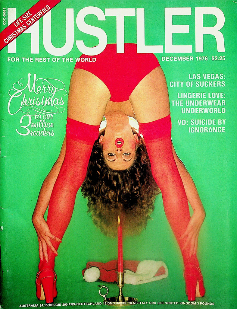 Hustler Magazine  Life-Size Centerfold Candy Clark  Christmas Edition December 1976     031725lm-p