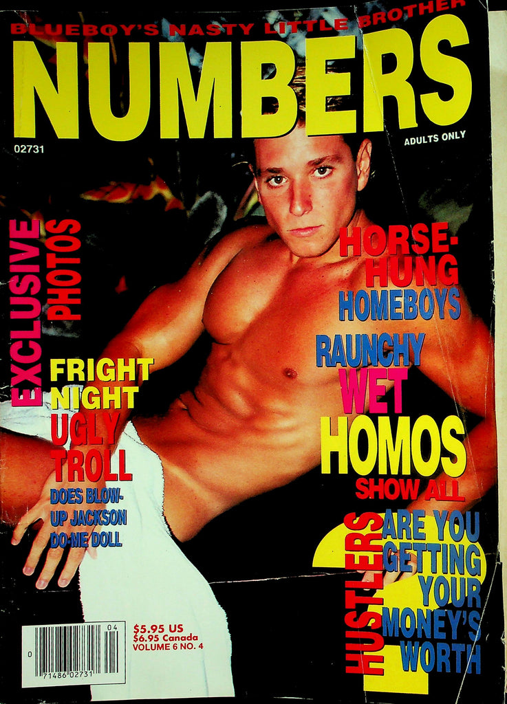 Numbers Gay Magazine  Horse-Hung Homeboys Raunchy Wet Homos   vol.6 #4  1994     020226lmp