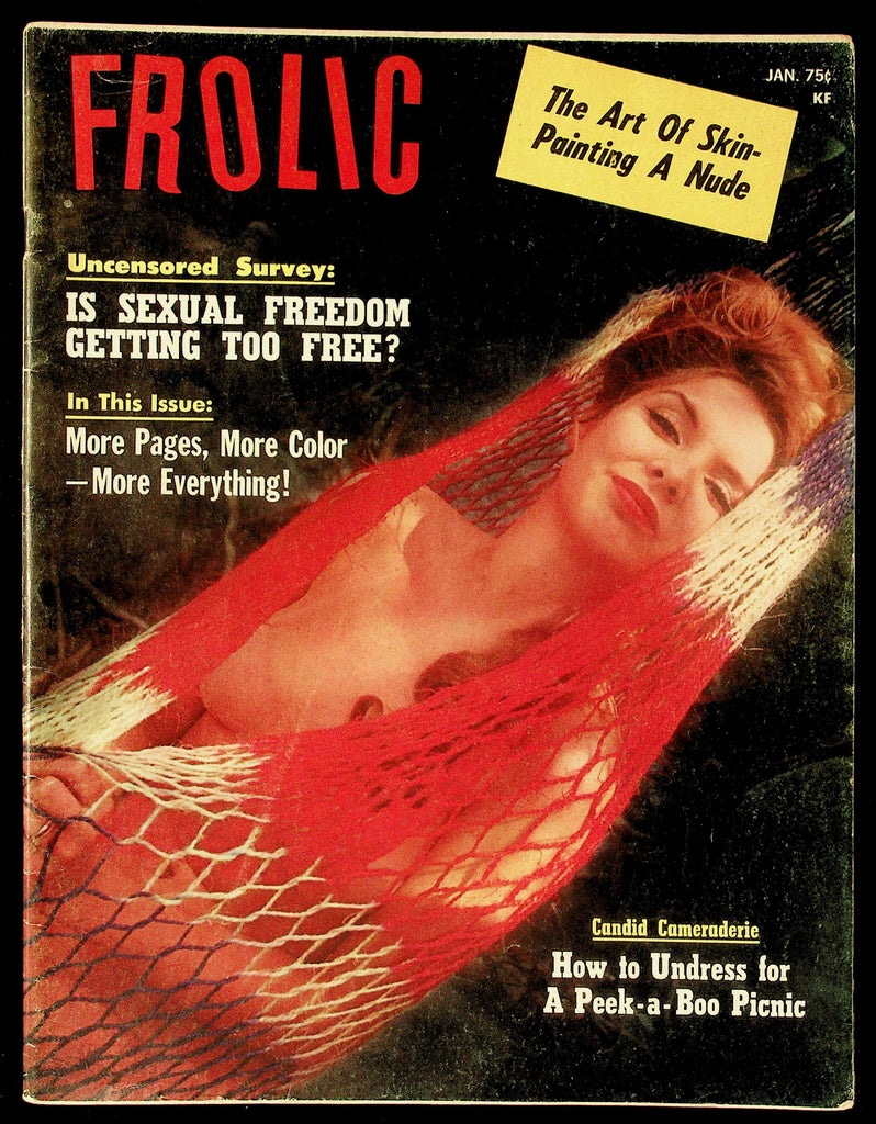 Frolic Adult Magazine - January 1969 Volume 6, No. 3 "The Art Of Skin Painting A Nude" 081226hrp-16