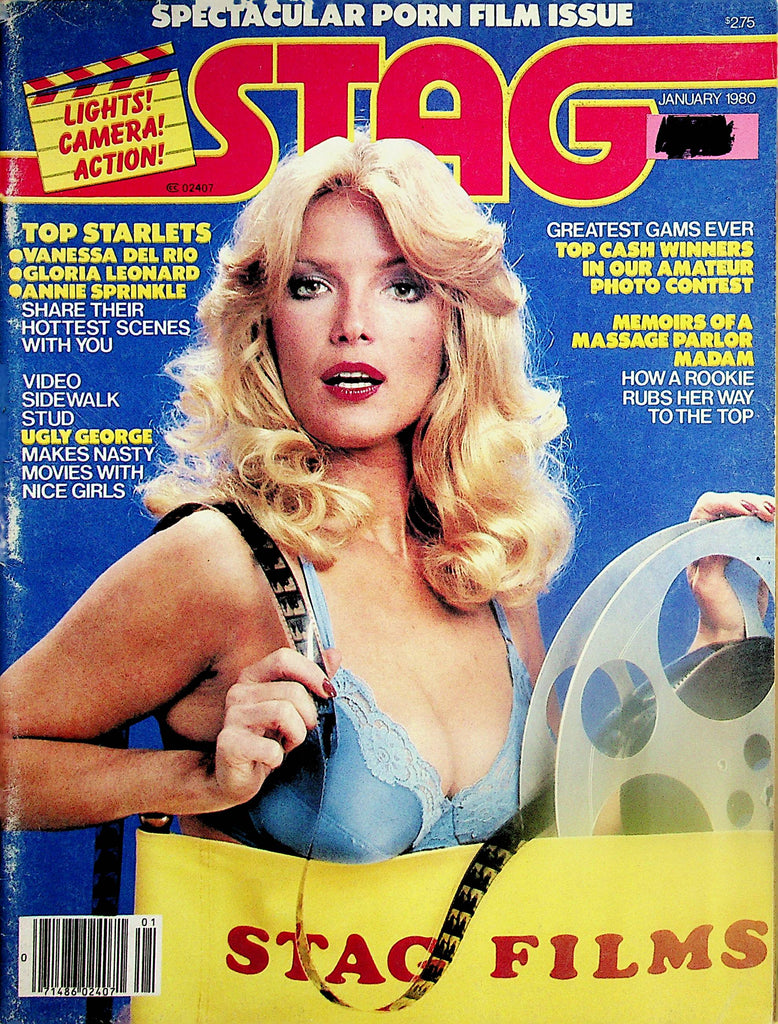 Stag Magazine  Porn Film Issue  Vanessa Del Rio, Gloria Leonard, Annie Sprinkle & More!  January 1980   022125lm-p