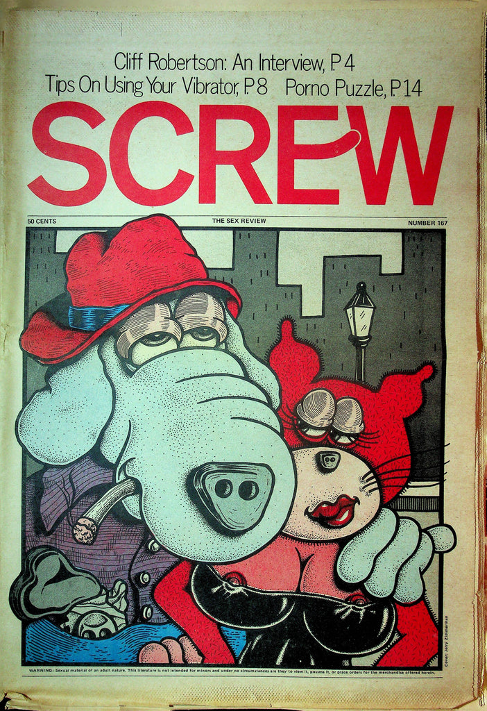 Screw Men's Newspaper Cliff Robertson Interview No.167 May 8 1972 061124OSRP