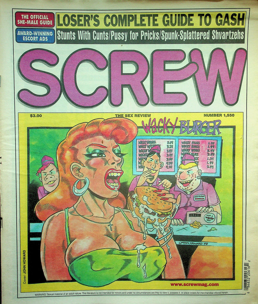 Screw Newspaper   Loser's Complete Guide To Gash   #1550  November 16, 1998   010526lmp