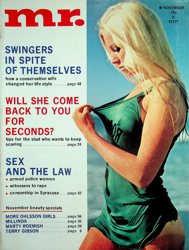 Mr.  Magazine   Centerfold Girl Millinda / Tips For The Stud Who Wants To Keep Scoring   November 1972   010126lmp