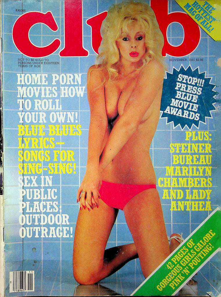 Club Magazine Marilyn Chambers & Lady Anthea November 1981 072823RP