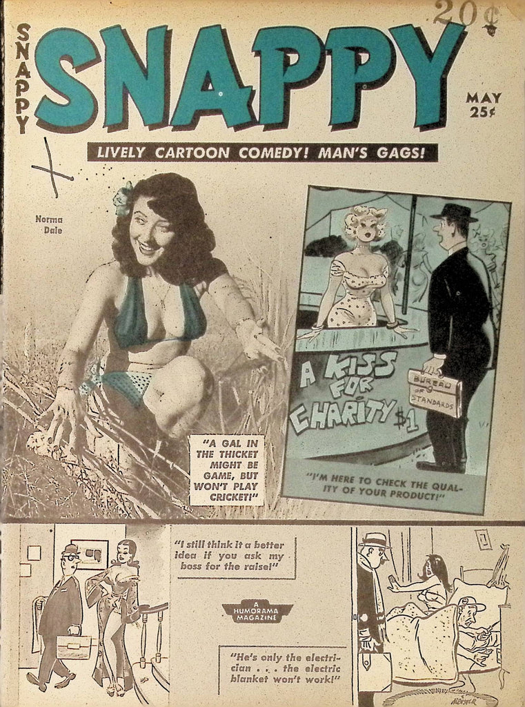 Snappy Lively Cartoon Comedy and Men's Gags Norma Dale 1950s Digest Magazine  102325AMP