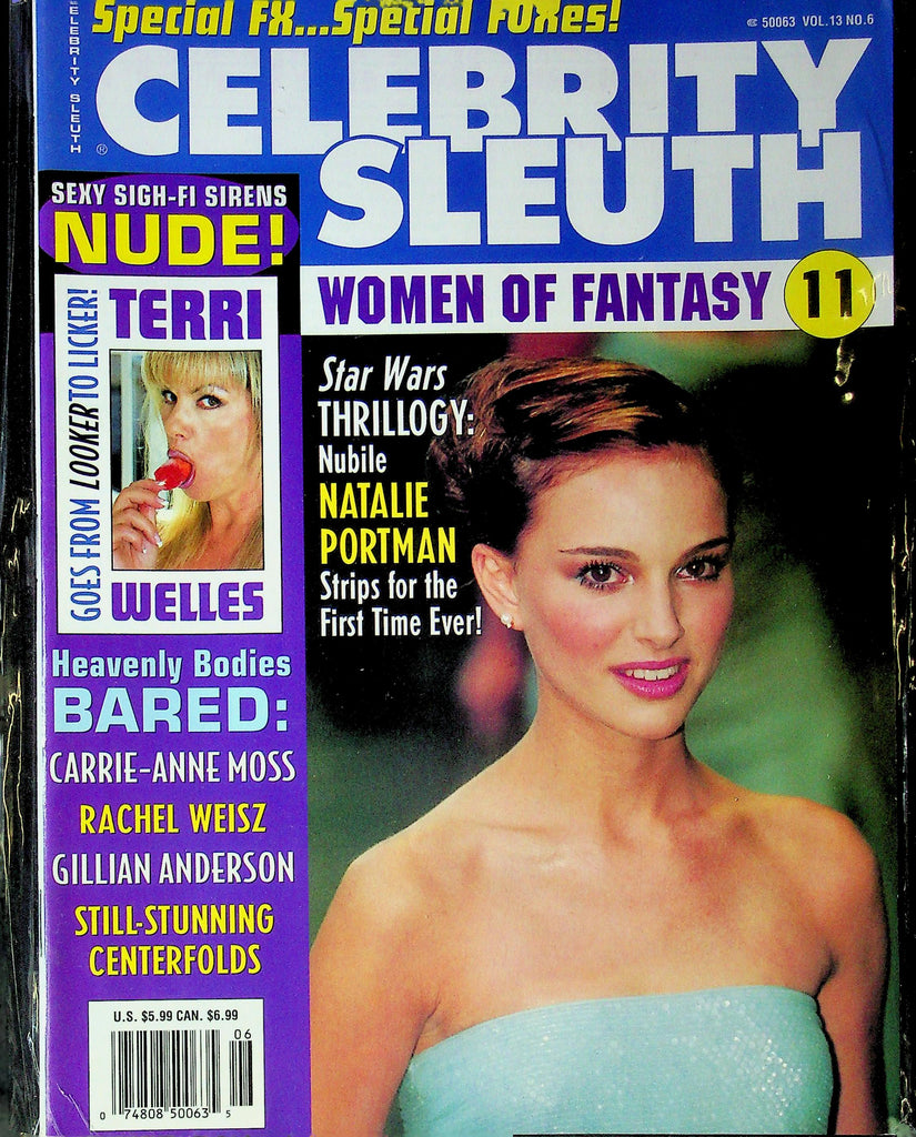 Celebrity Sleuth Magazine Women Of Fantasy 11 Ft. Natalie Portman & Terri Welles Vol.13 No.6 090625RP-