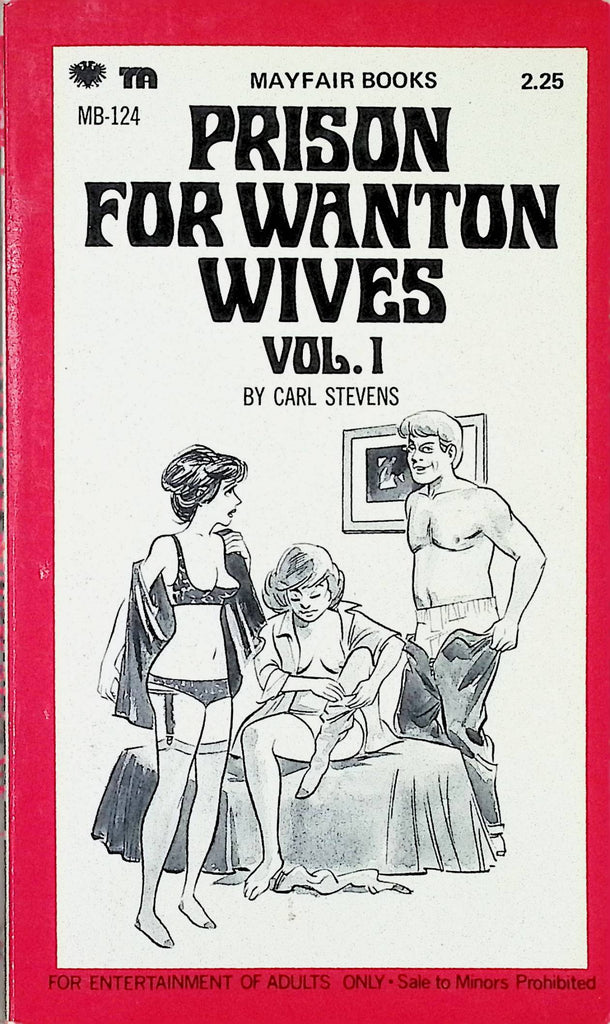 Prison for Wanton Wives Vol 1 Carl Stevens Mayfair Books MB-124 1975 Adult Paperback Novel -112024AMP