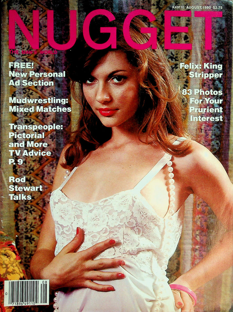 Nugget Magazine  Mudwrestling Mixed Matches / Transpeople / Rod Stewart  August 1980    031926lmp