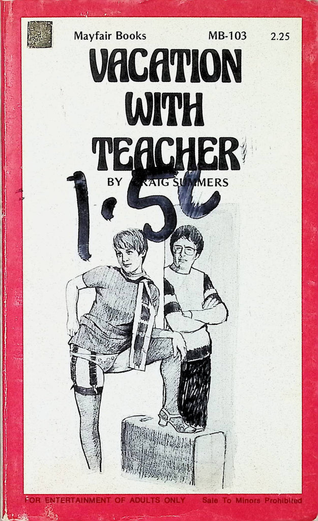 Vacation with Teacher by Craig Summers Mayfair Books MB-103 1974 Adult Erotic Paperback Novel-052024AMP