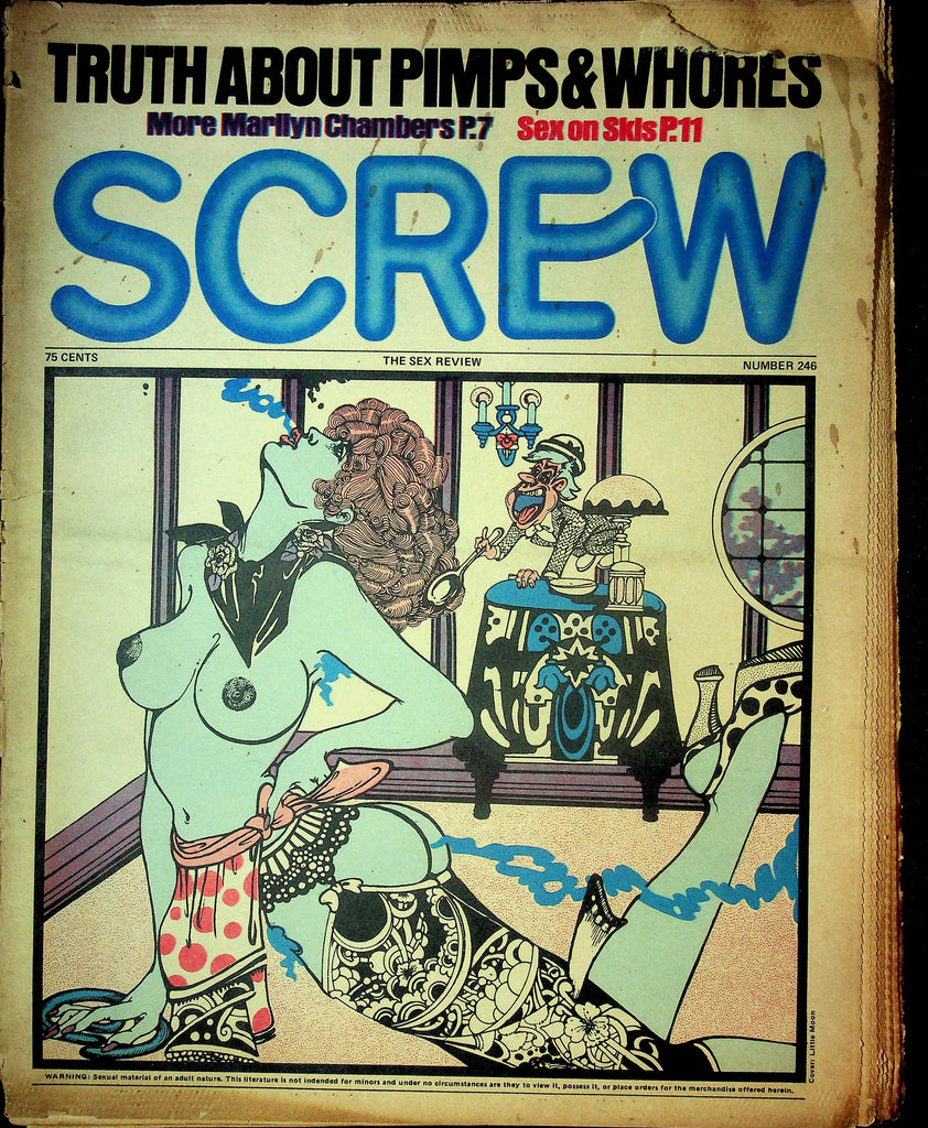 Screw Men's Newspaper Marilyn Chambers No.246 November 19 1973 061224OSRP