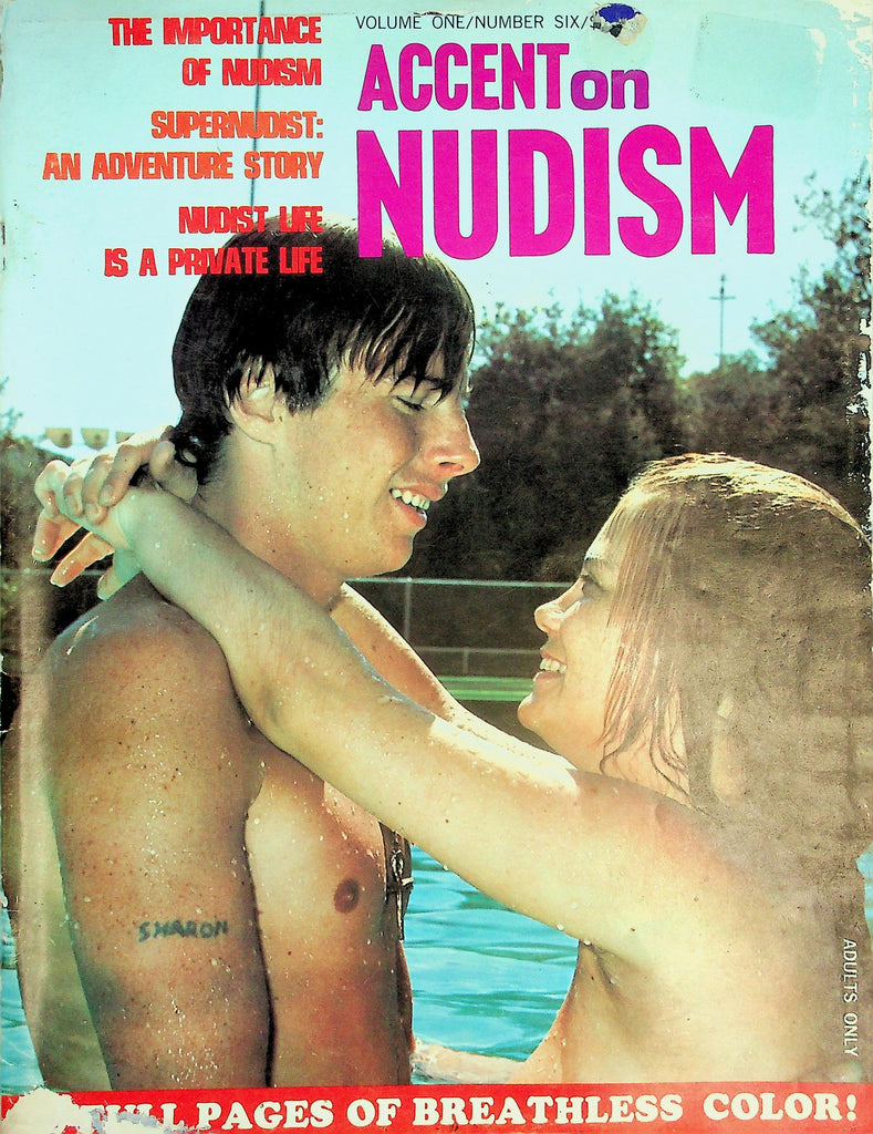 Accent On Nudism Magazine  Super Nudist: An Adventure Story  vol.1 #6 1968   032326lmp