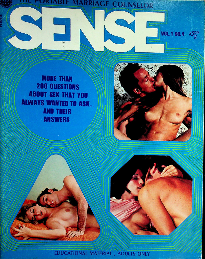 Sense Magazine  Sex Answers- Marital Sex, Black And White Sex, Sexual Aberrations & More! vol.1 #4 1971    071126lmp-GSC