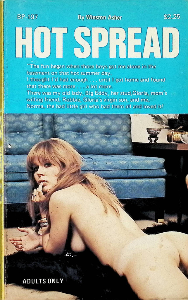 Hot Spread by Winston Asher BP-197 1975 Bedroom Publications Adult Erotic Paperback Novel-070124AMP