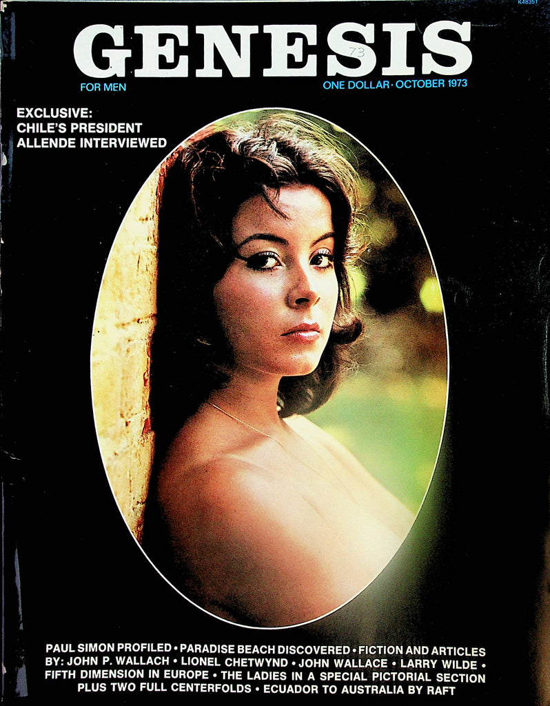 Genesis  Magazine   Centerfold Girl Darlene / Paul Simon Profiled  October 1973  031624lm-p