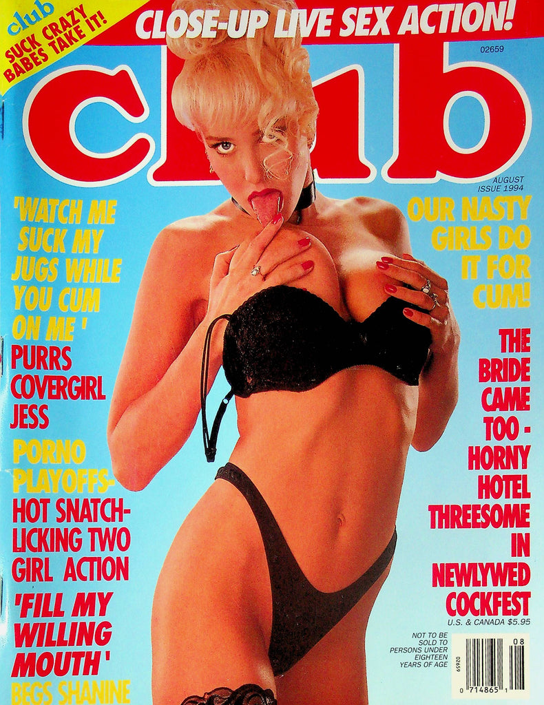 Club Magazine Porno Playoffs & Bride Threesome August 1994 020224RP –  Mr-Magazine