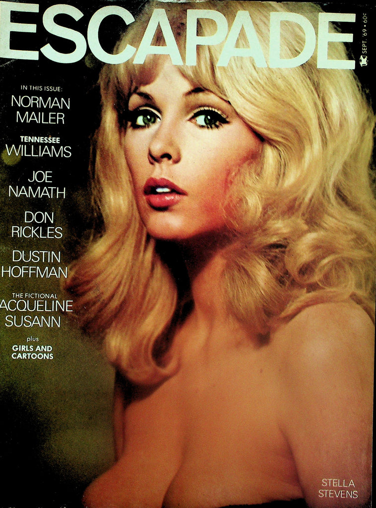 Escapade Magazine  Covergirl Stella Stevens / Joe Namath, Don Rickles, Dustin Hoffman   September 1969   111625lm-p