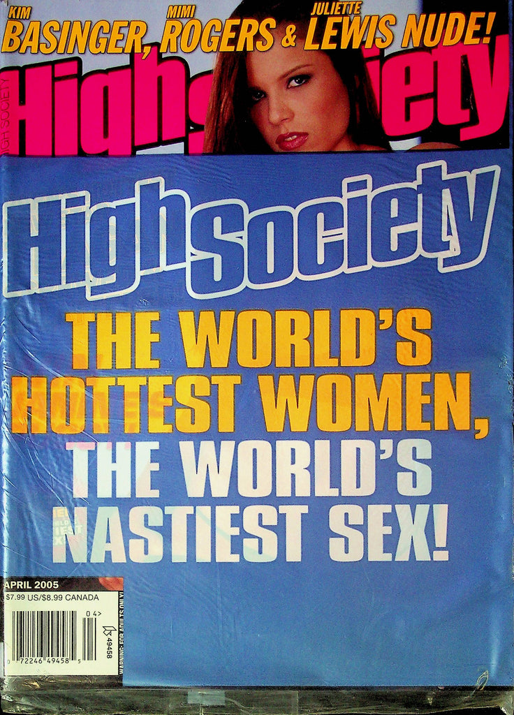 High Society Magazine April 2005 SEALED 010424RP